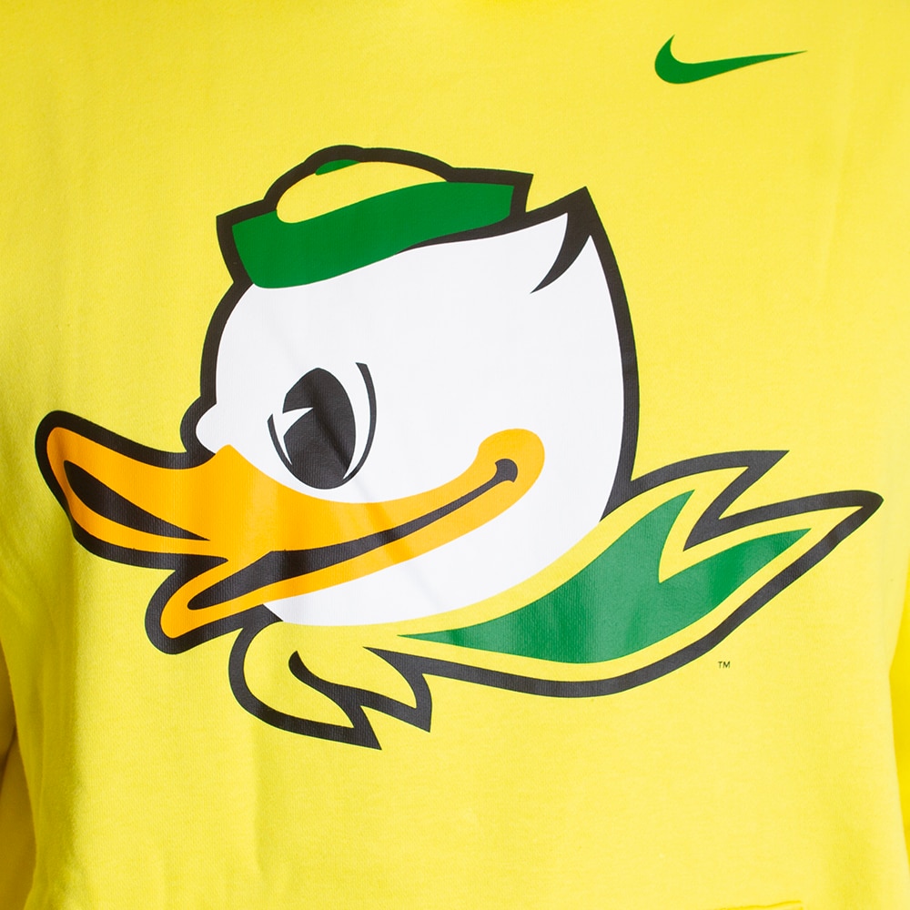 Fighting Duck, Nike, Yellow, Hoodie, Cotton Blend, Men, Unisex, Large icon, Sweatshirt, Pullover, 872423